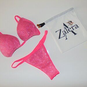 Zalera Sparkle Brazilian Pink Bikini Thong – Size Small, Medium, Large (New)